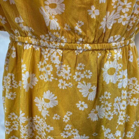 Old Navy Yellow Floral One-Shoulder Midi Dress - Picture 12 of 15